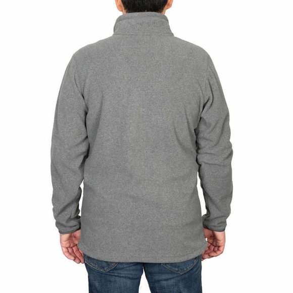 NWT Columbia Men's Thompson Peak Full Zip Fleece Gray Size M $80 FLE171 - Picture 2 of 6